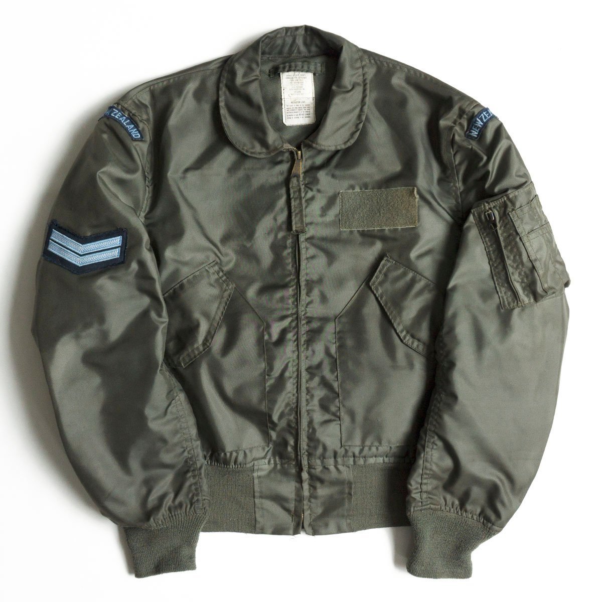 【雰囲気抜群】US ARMY USAF【80s CWU-36/P】 M フライトジャケット ミリタリー ワッペン 米軍 古着 VINTAGE y2209094