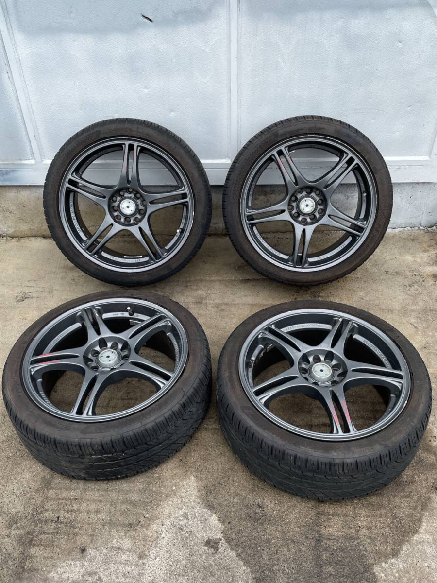 新品，格安 RAYS FOUNDRY 7J17 OFF+42 PCD100/114.3 5穴 NANKANG 215/45R17 2019年製造 4本SET(ラジアルタイヤ)｜売買されたオークション情報、yahooの商品情報をアーカイブ公開 - オークファン 5穴