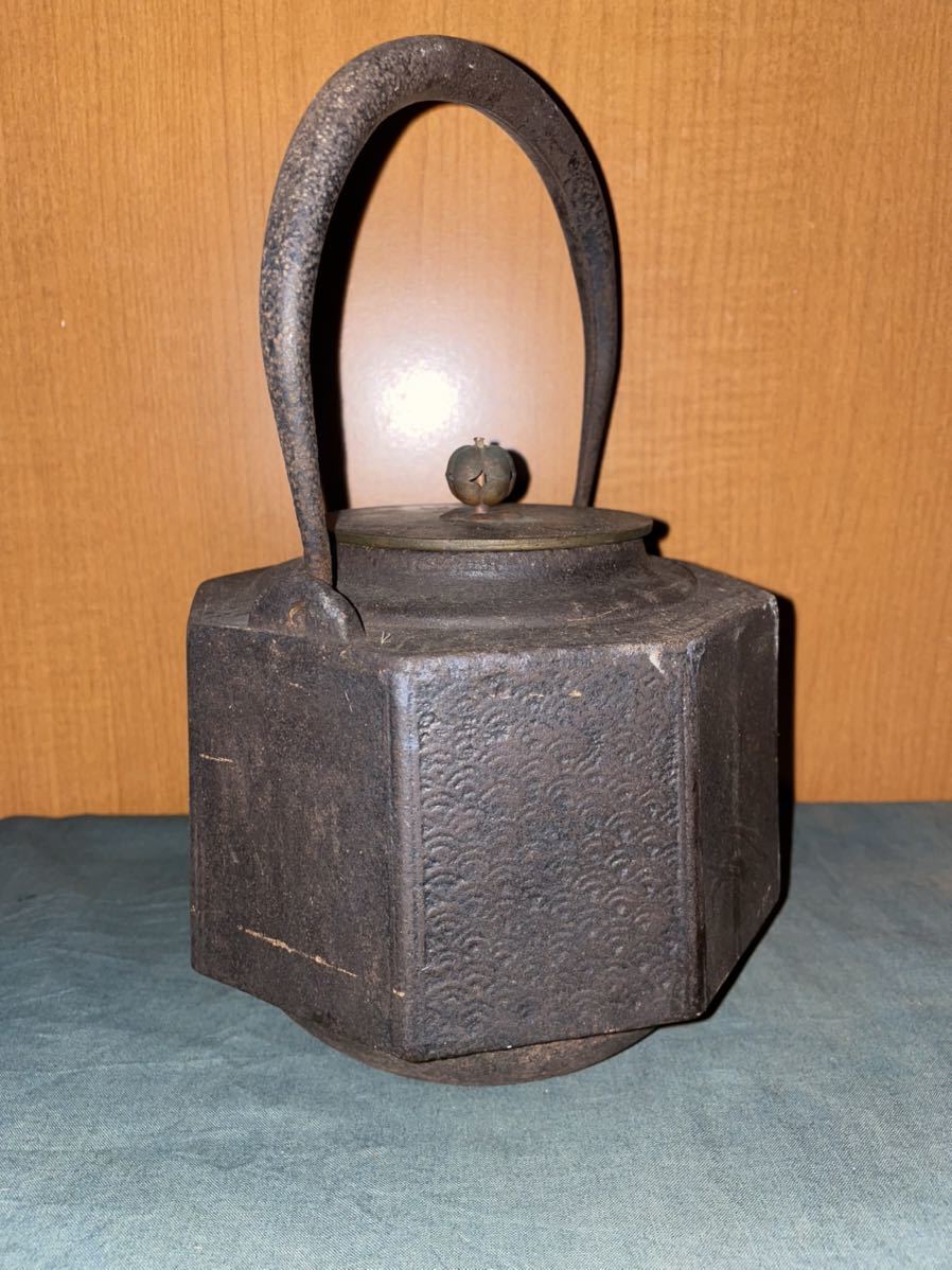 龍文堂造 龍文堂 鉄瓶 時代物 | 骨董品・美術品 四代 牛人物