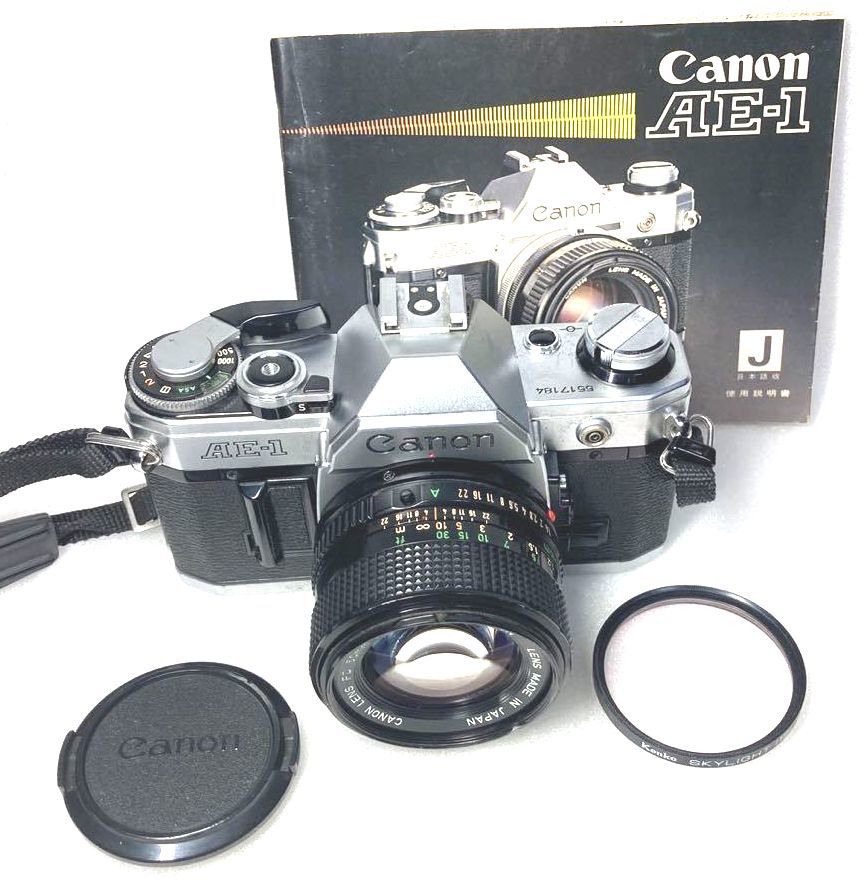 ☆完動・美品☆Canon AE-1 ボディ＋Canon New FD 50mm F1.4 レンズ