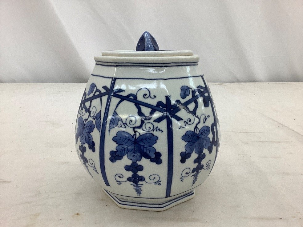 ☆中古品☆茶道具 平安桐鳳造 仁清写五節句文水指（共箱） ☆中古品