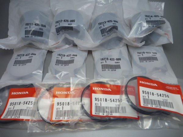 [m] CB750F(RC04) 純正 キャブレターインシュレーター&バンド 一台分
