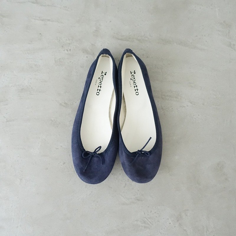 レペット repetto *CENDRILLON バレエシューズ 37/23*紺ラメネイビー