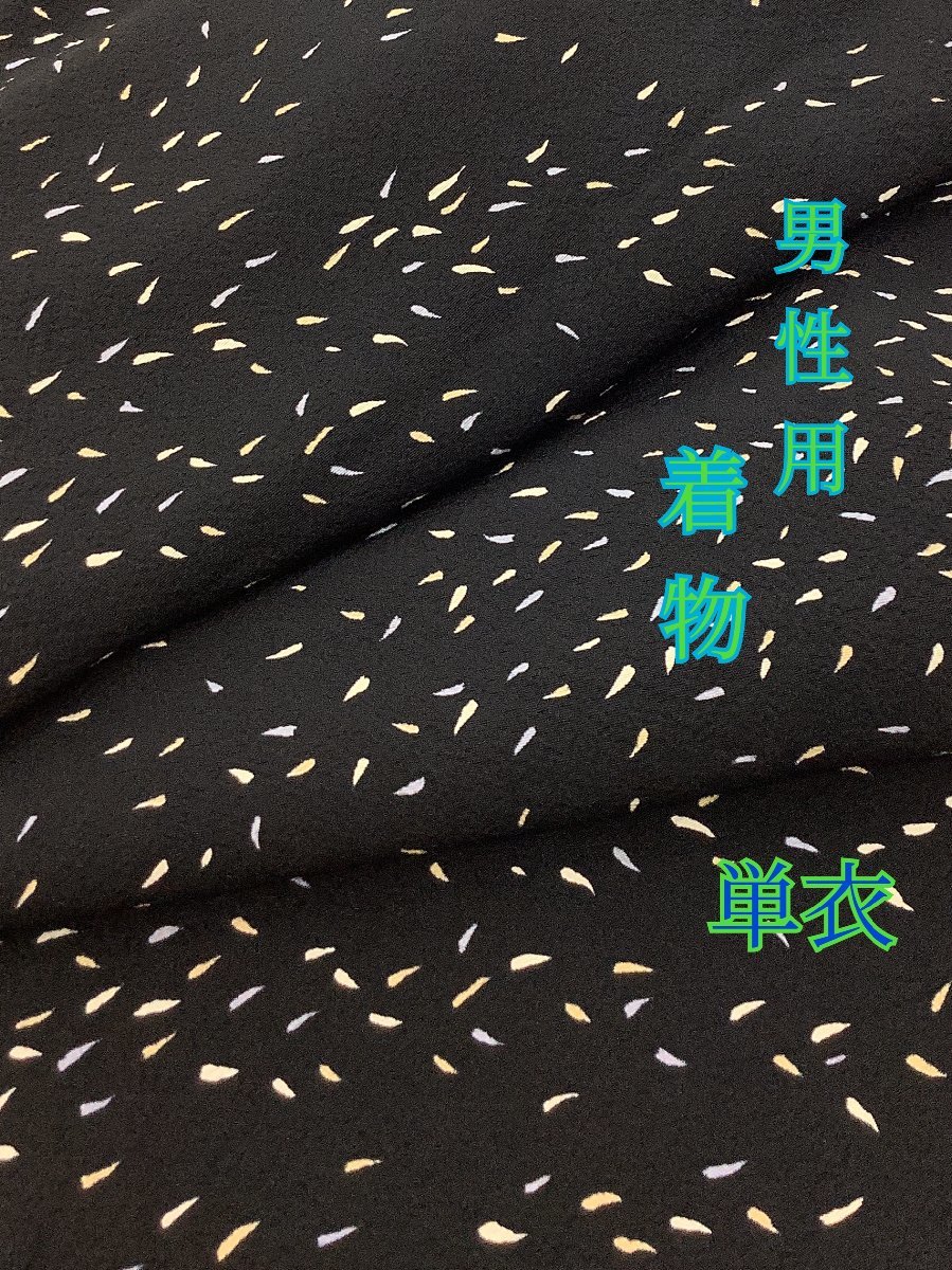 人気，限定セール きものcocon 男性用着物 単衣/居敷当て付き/正絹/黒系/身丈144/裄72/目安身長171センチ前後 9-26-3K-1946-i(一般)｜売買されたオークション情報、yahooの商品情報をアーカイブ公開 - オークファン 一般