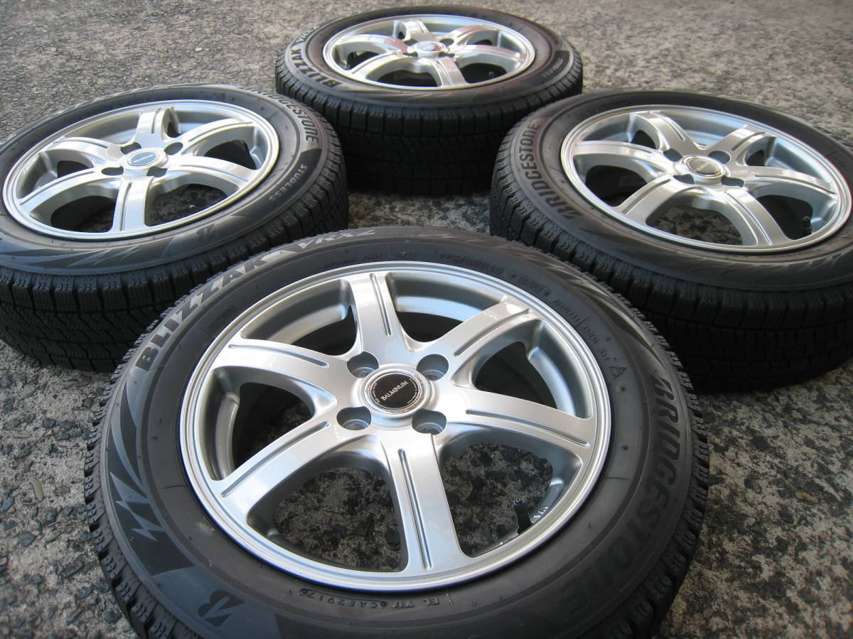 BRIDGESTONE スタッドレス BLIZZAK VRX2 175/65R15 84Q + BALMINUM GR6