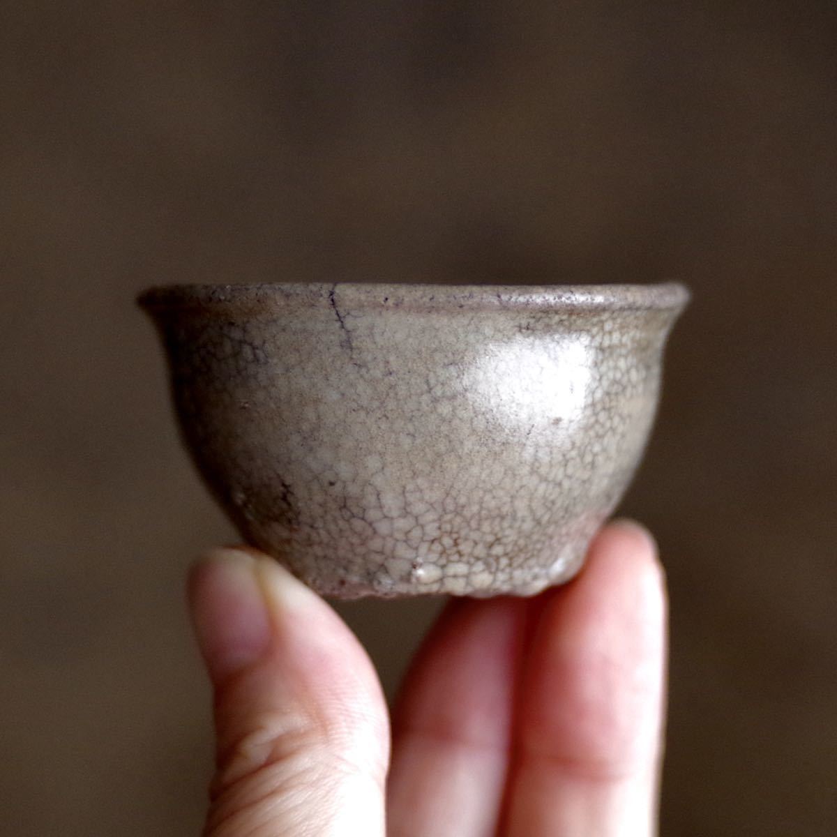 李朝 盃 井戸手 白磁 酒器 盃 ぐい呑 明器 茶道具 古民藝