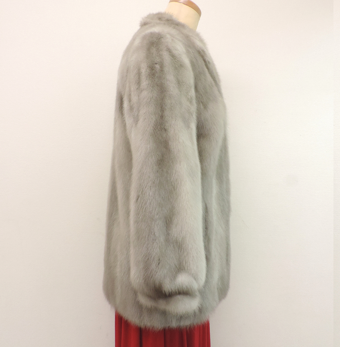 サファイアミンク MINK 毛皮 1円 ジャケット・アウター グレー 