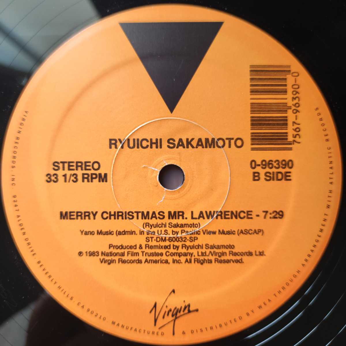 中古LP】坂本龍一「We Love You / Merry Christmas Mr. Lawrence」限定 