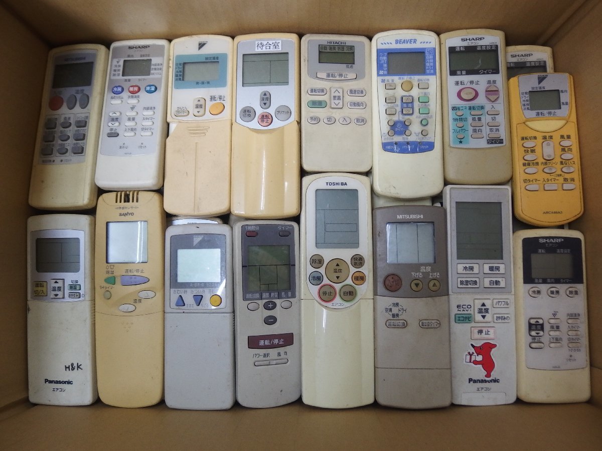 12□/Zク2626 エアコン等 リモコン まとめ 146個 Panasonic/MITSUBISHI