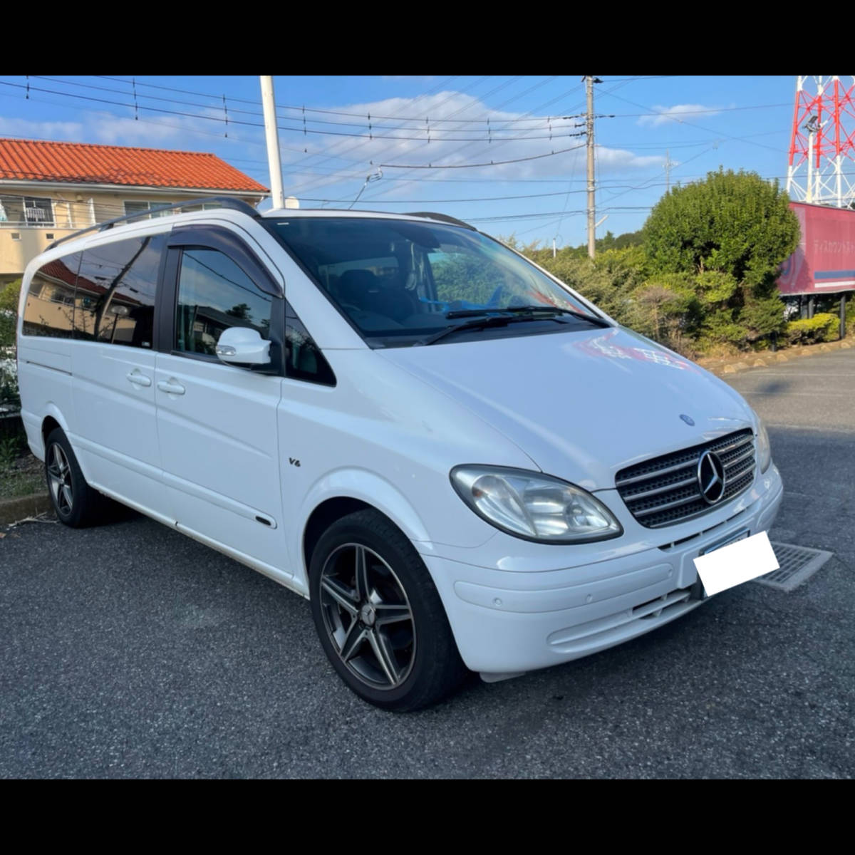 メルセデス ベンツ V350 】アンビエンテ ロング 白 7人乗り 3列シート