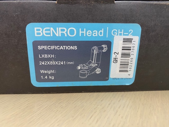 ★BENRO★ジンバル雲台★GH-2★中古品★ BENRO ジンバル雲台 ベンロ GIMBAL GH2 プレート２枚