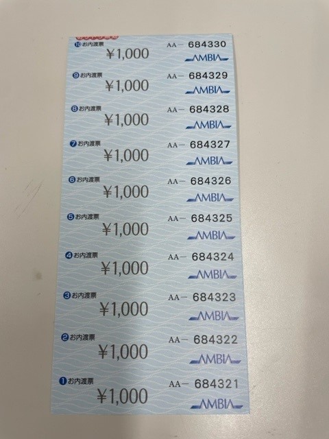 アンビアほほえみ旅行券AMBIA 10000円 アンビアほほえみ旅行券AMBIA 10000円