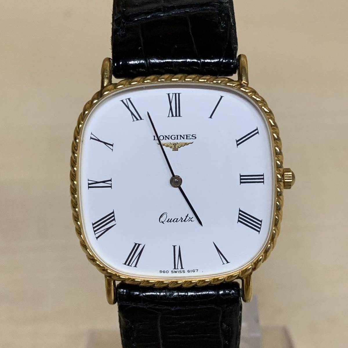 1円~【電池交換済み】LONGINES ロンジン L960.2 6167.960 レディース  