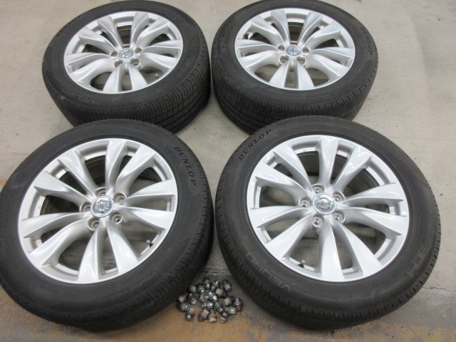 正規品，新作 Y51 フーガ 250GT 18インチ 純正 アルミ 18X8J+43 PCD114.3 2020年製 245/50R18 タイヤ 付 4本 純正ナット付(ラジアルタイヤ)｜売買されたオークション情報、yahooの商品情報をアーカイブ公開 - オークファ 5穴