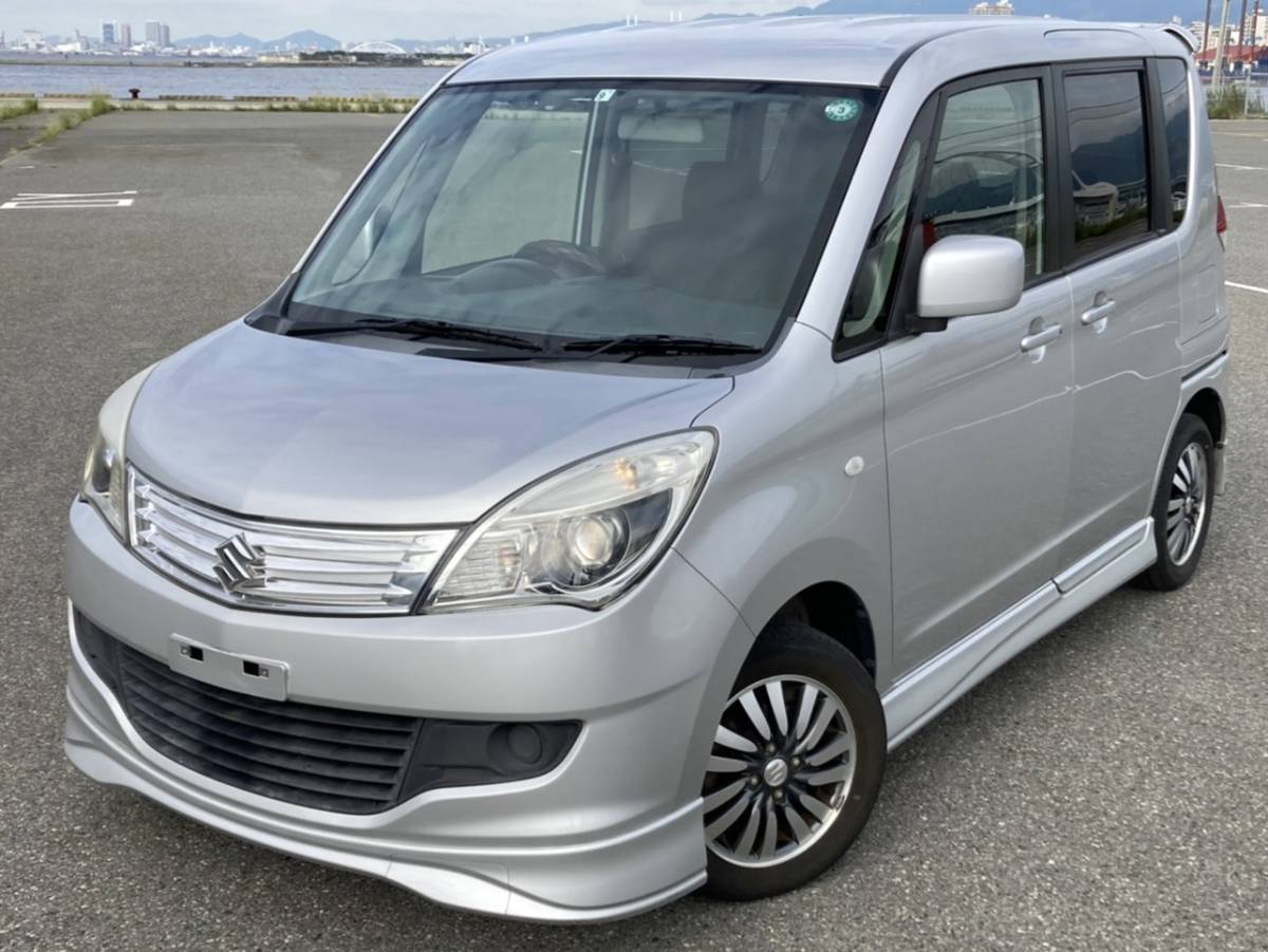 美車 希少4WD 上級 X HIDライト パワスラ スマートキー2個 ナビTV DVD 