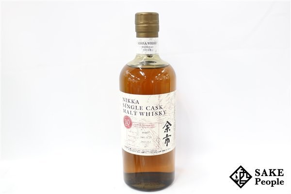 ◇1円～ ニッカ 余市 シングルカスク 10年 2001-2011 750ml 57％ 箱 外 