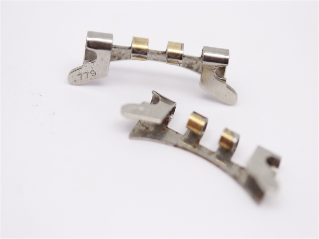 1円☆正規良品【オメガ】純正ベルト 18㎜用 1412 コンビカラー メンズ