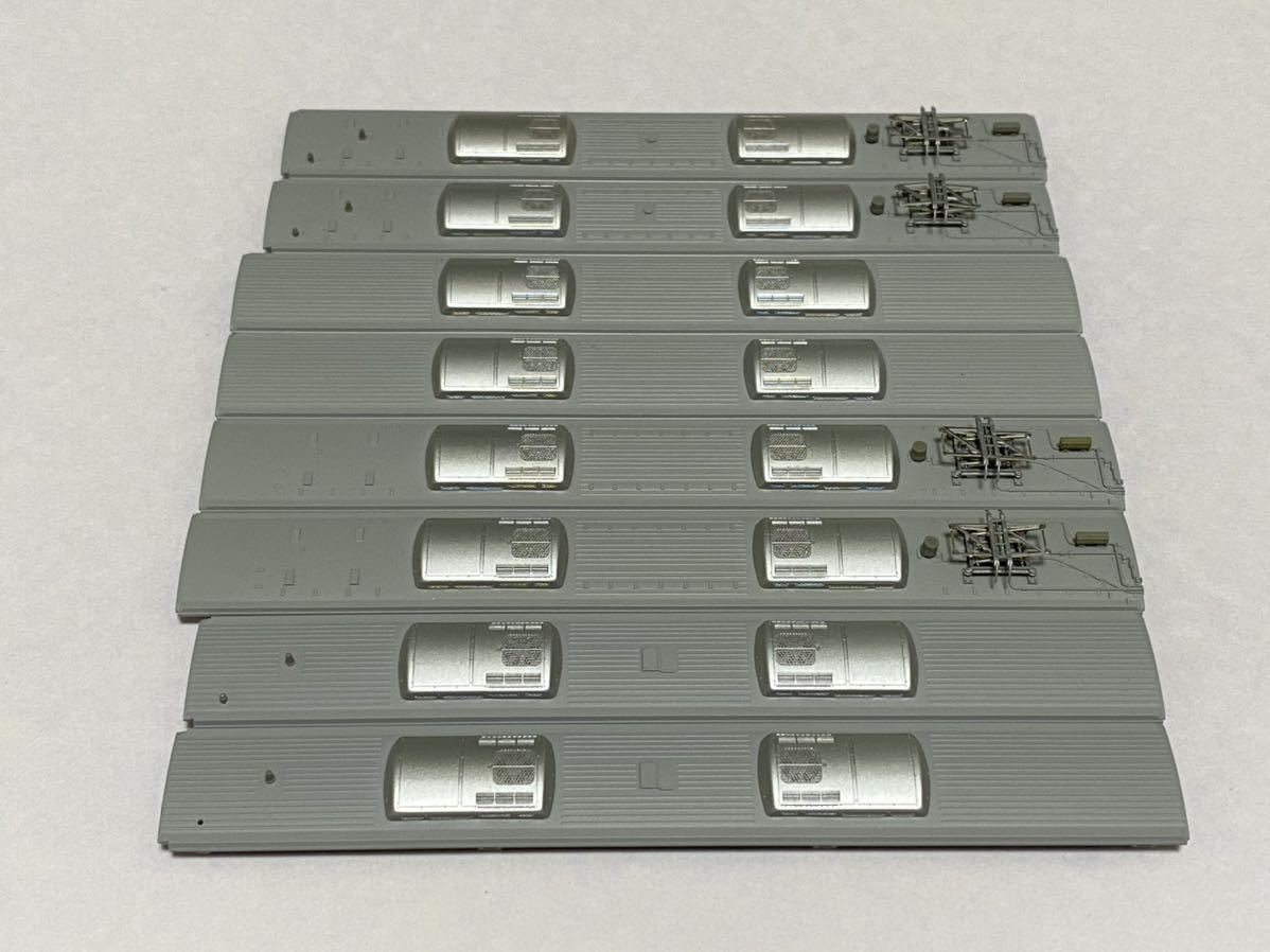 中古品】TOMIX 207系（旧塗装）より 屋根・クーラー・屋上機器など 8両