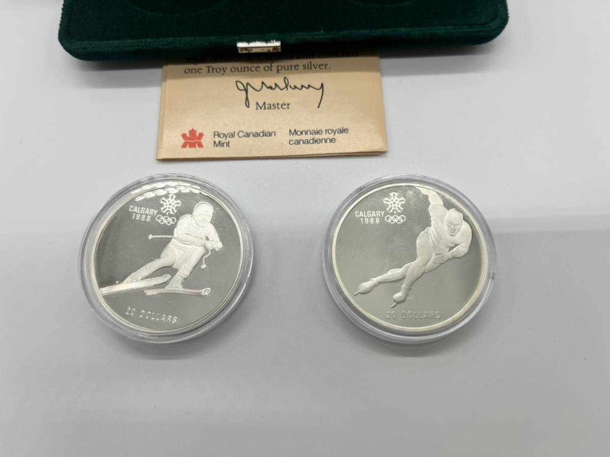 カナダ カルガリーオリンピック Royal Canadian Mint 1988年 記念硬貨 