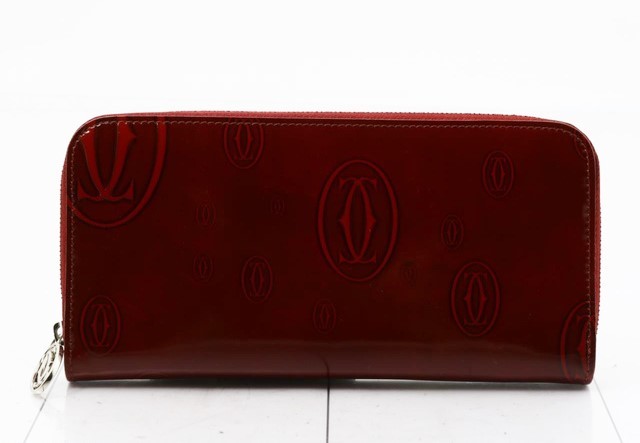 良品 Cartier カルティエ ハッピーバースデー ラウンドファスナー長 