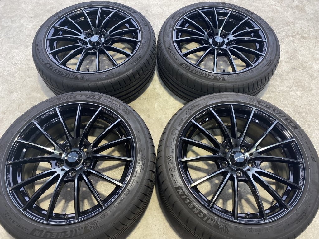 4本 ☆ WEDS ウェッズ スポーツ SA-35R 7.5J ×18 +45 5-114.3 ☆ 2019