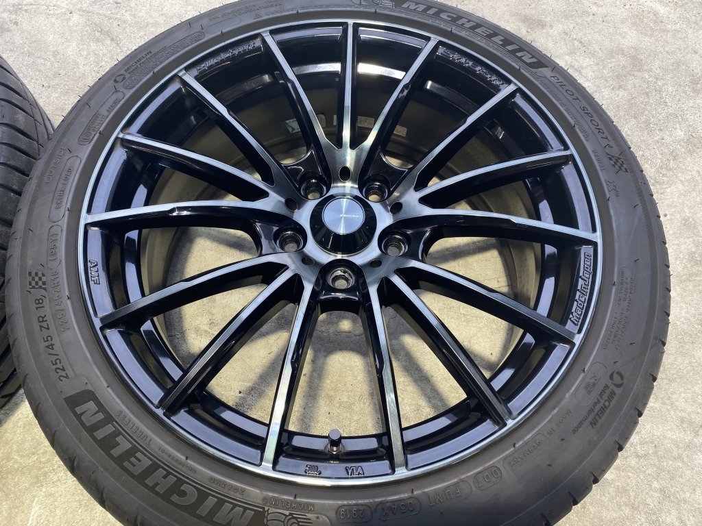 4本 ☆ WEDS ウェッズ スポーツ SA-35R 7.5J ×18 +45 5-114.3 ☆ 2019
