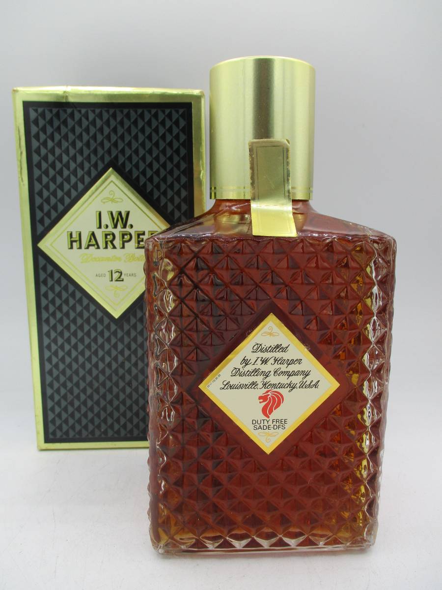 1円～【未開栓】I.W. HARPER IWハーパー 12年 ウイスキー 750ml 43