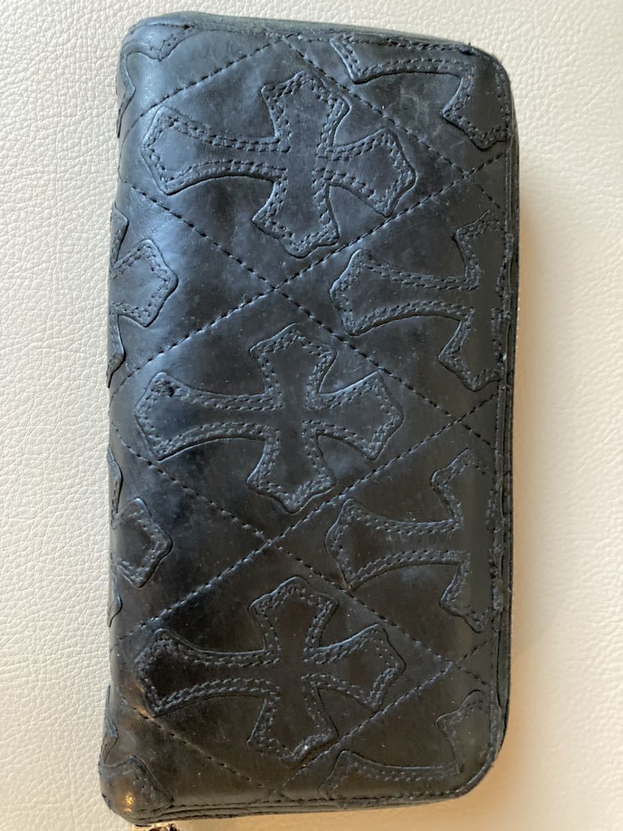 クロムハーツ長財布 中古ジッパー難ありCHROME HEARTS WALLET クロムハーツ長財布 中古ジッパー難ありCHROME HEARTS WALLET