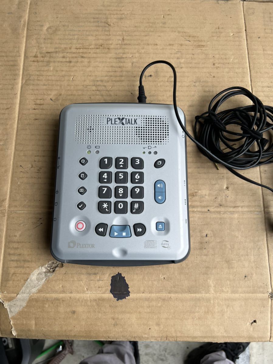 PLEXTALK PORTABLE RECORDER PTR2 音声再生デバイス PLEXTALK【PT2] プレクストーク 録音再生機 動作確認済 カテゴリー