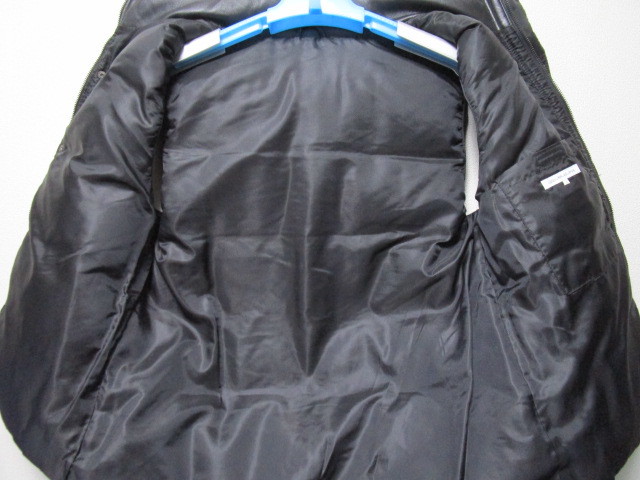 GREEN LABEL RELAXING ダウンベスト 羊革　レザー　希少　L UNITED ARROWS GREEN LABEL RELAXING 羊革製レザーダウンベスト・M