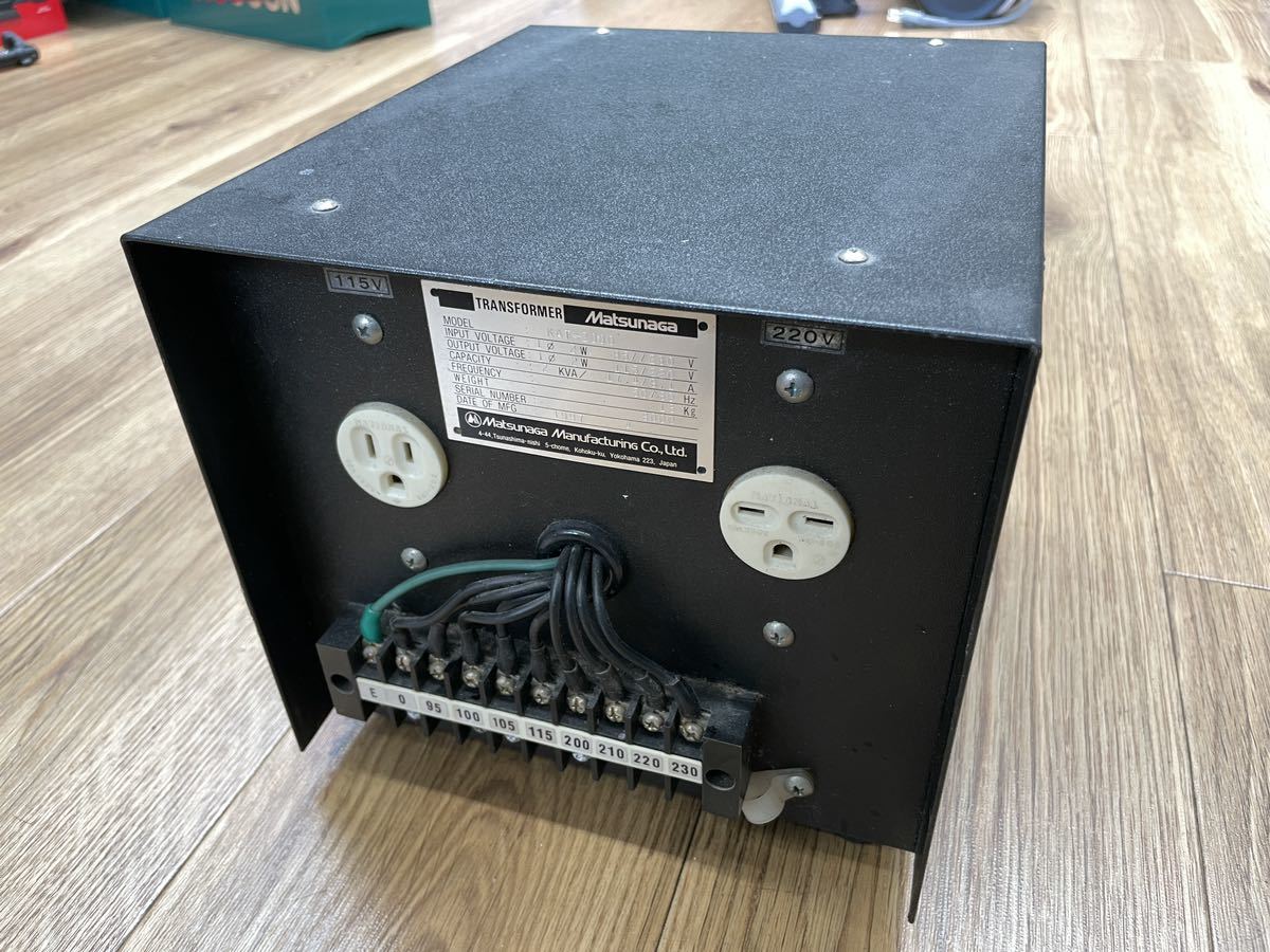 大得価，限定SALE Matsunaga トランス電源 トランスフォーマー KAT-2000 95-230V 115/220V 2KVA マツナガ(昇圧トランス、昇圧器)｜売買されたオークション情報、yahooの商品情報をアーカイブ公開 - オークファン 昇圧トランス、昇圧器