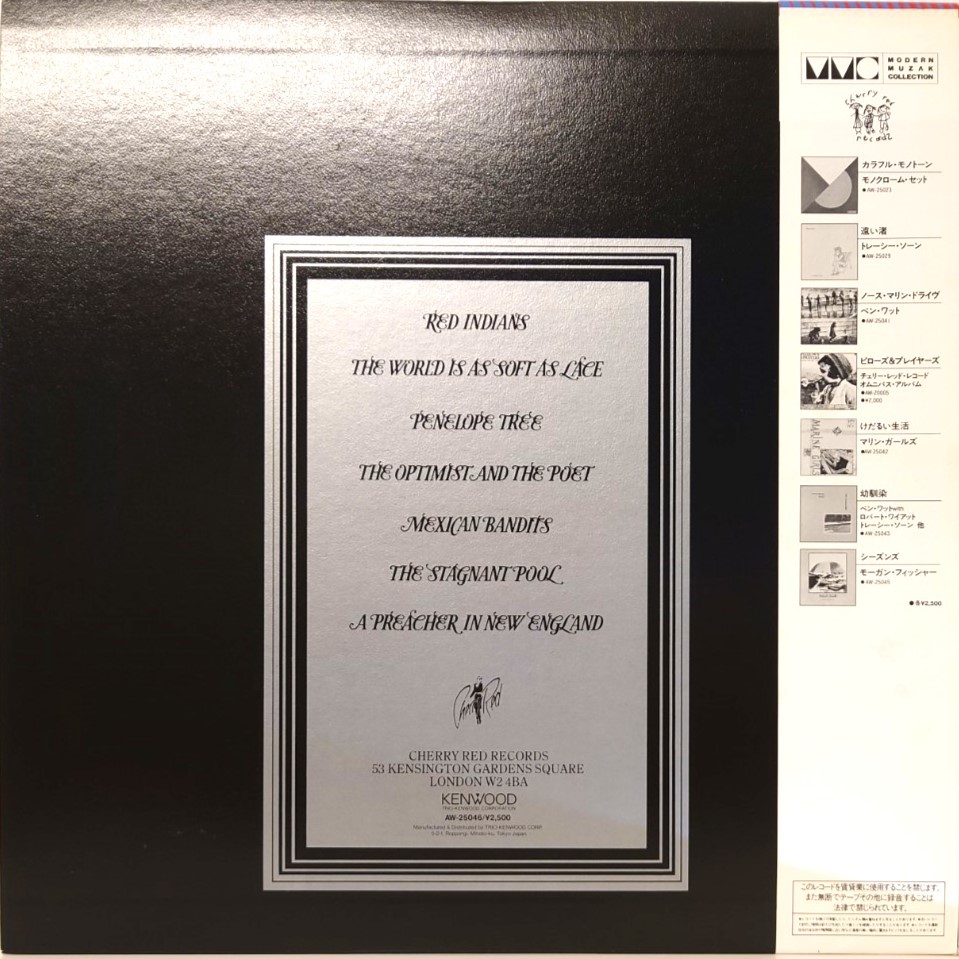 レア LPレコード Felt The Splendour Of Fear AW-25046 フェルト／毛氈