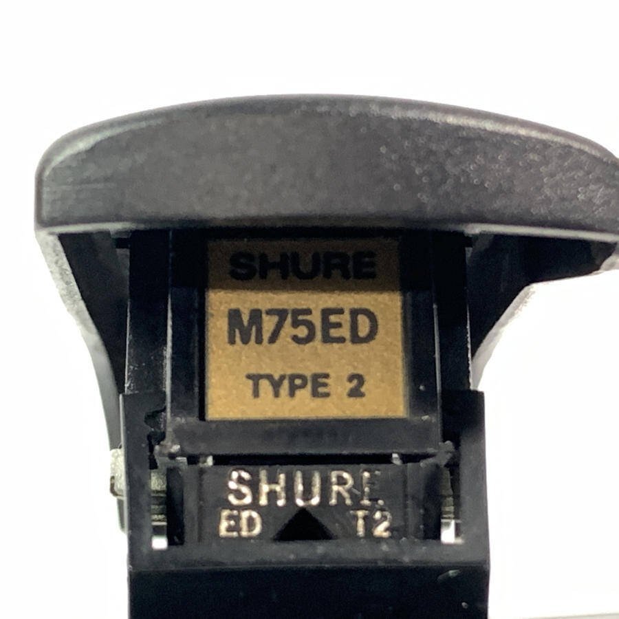SHURE M75ED TYPE2 シュア MM型カートリッジ DENON製シェル付き◆現状品
