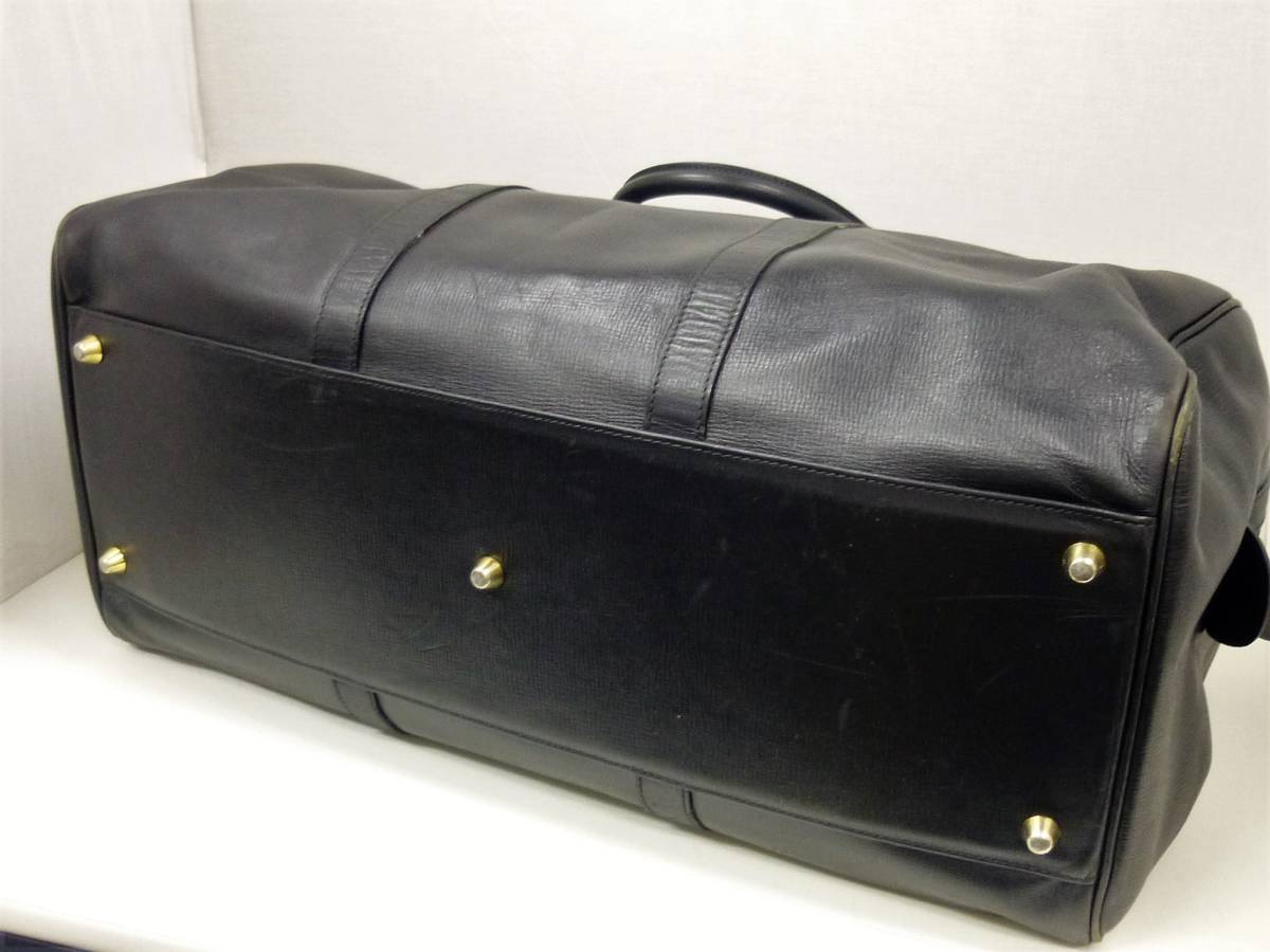 1円~☆BALLY バリー ボストンバッグ ブラック 大容量 旅行 出張 メンズ 