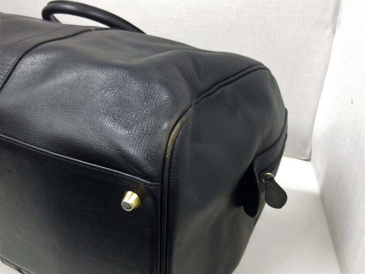 1円~☆BALLY バリー ボストンバッグ ブラック 大容量 旅行 出張 メンズ 