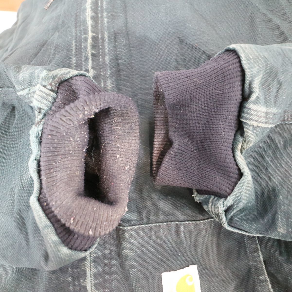 90年代 USA製 Carhartt カーハート アクティブジャケット フーディ ワークウェア 黒 ブラック 2TG 1円スタート 最落なし ...