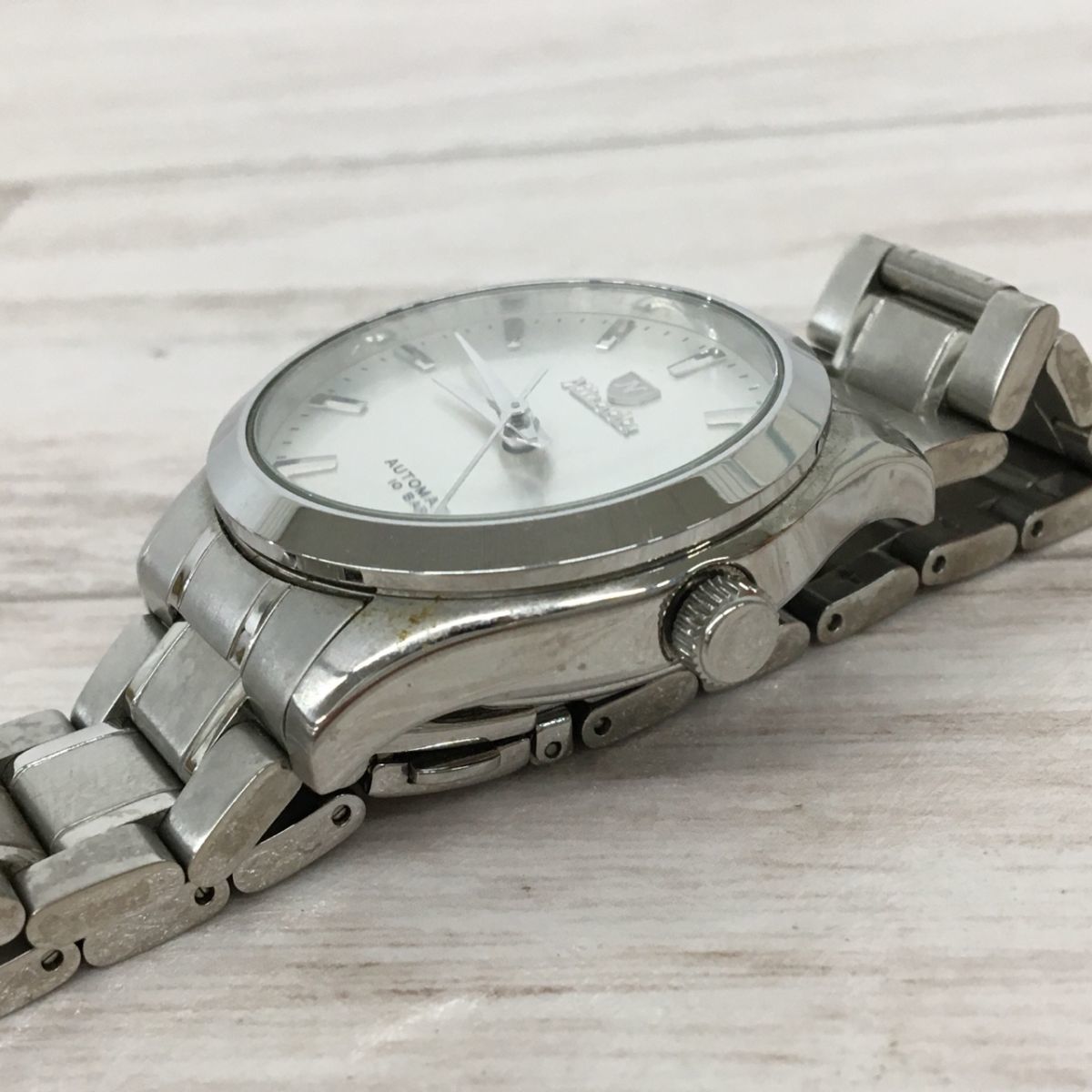 Nivada 自動巻き腕時計 デイト 裏スケ AUTOMATIC シルバー Nivada ニバダ N024M 腕時計 自動巻き 裏スケ デイト 3針 シルバー