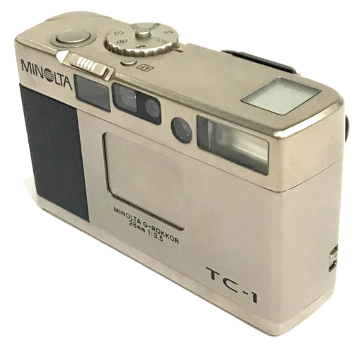 MINOLTA TC-1 G-ROKKOR 28mm 1:3.5 コンパクトフィルムカメラ ボディ レンズ 光学機器 QZ103-34