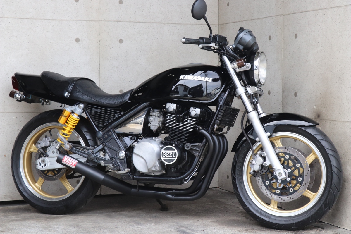 横浜～ Kawasaki ゼファー400 C2 親子メーター 旧車 ブラック