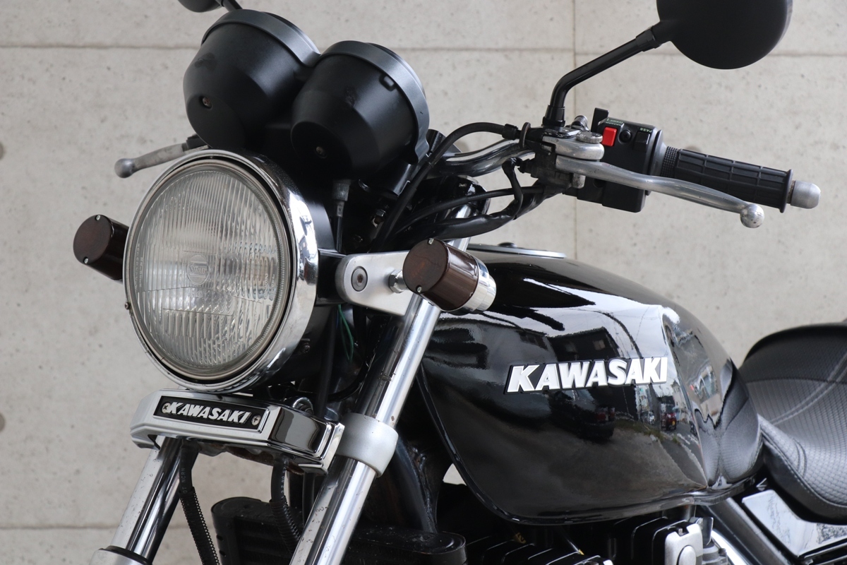 横浜～ Kawasaki ゼファー400 C2 親子メーター 旧車 ブラック 