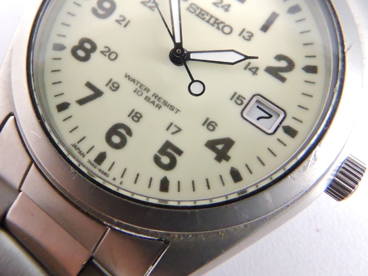 SEIKO セイコー ミリタリー7N42-8260 クオーツ Cal.7N42 メンズ腕時計 
