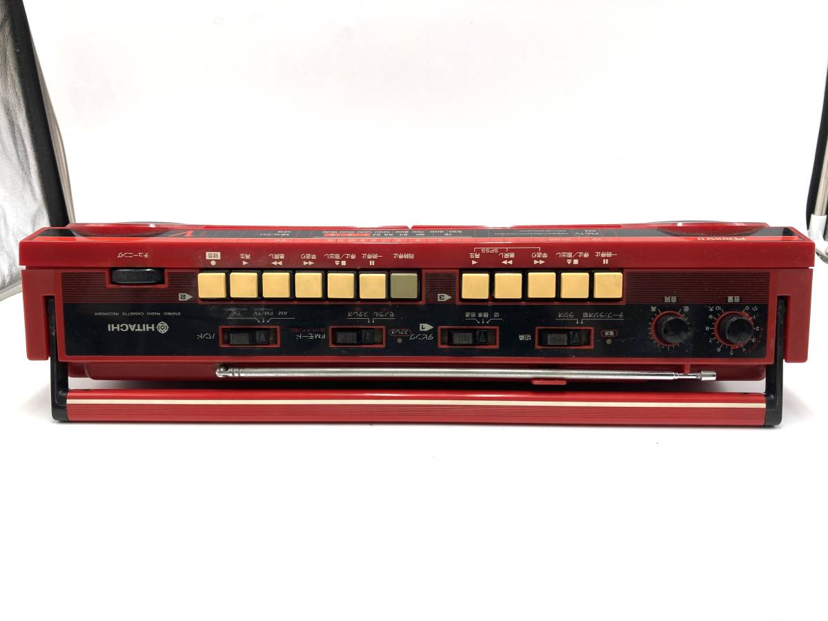 希少HITACHI TRK-W3 ラジカセ バブル昭和レトロ 現状品 - メルカリ