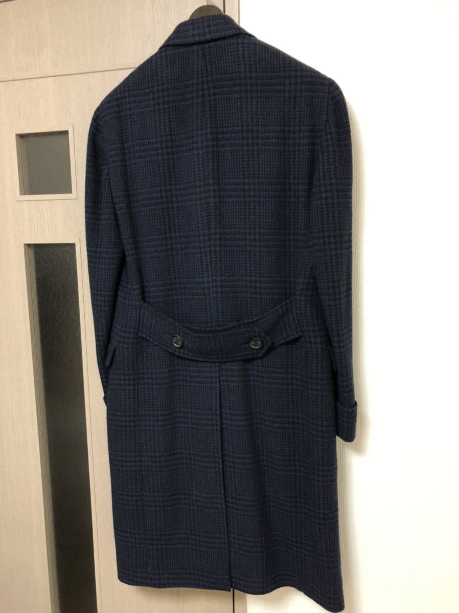 カルーゾ CARUSO ビームスF別注 ネイビーチェスターコート46 BEAMSF 