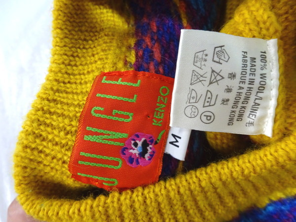 M5382 KENZO JUNGLE｜ケンゾージャングル 古着 毛100% 花柄刺繍
