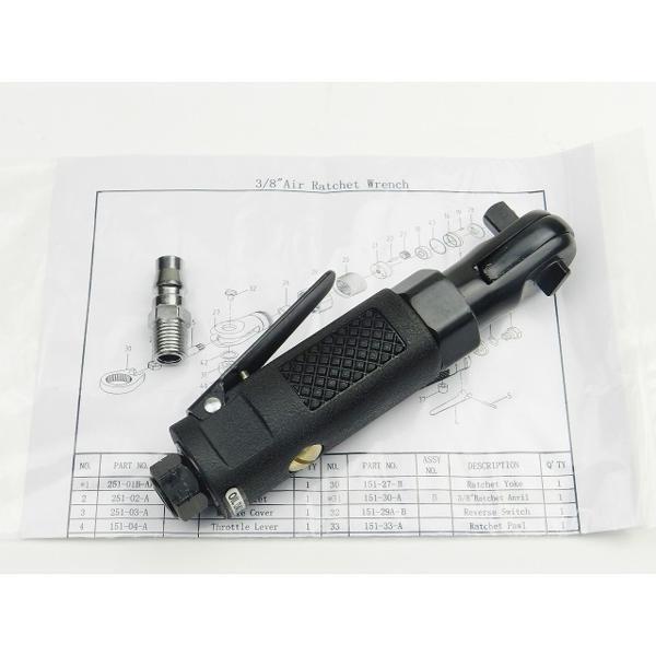 品質保証，セール 3/8 9.5mm ミニ エアーラチェットレンチ カプラー付 k1181(エアーインパクトレンチ)｜売買されたオークション情報、yahooの商品情報をアーカイブ公開 - オークファン エアーインパクトレンチ