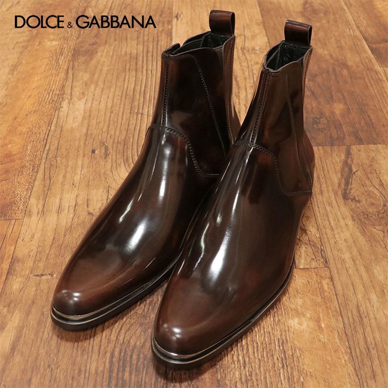 1円/DOLCE＆GABBANA/6.5(25.5cm)/サイドゴア ブーツ CA1388 A5045
