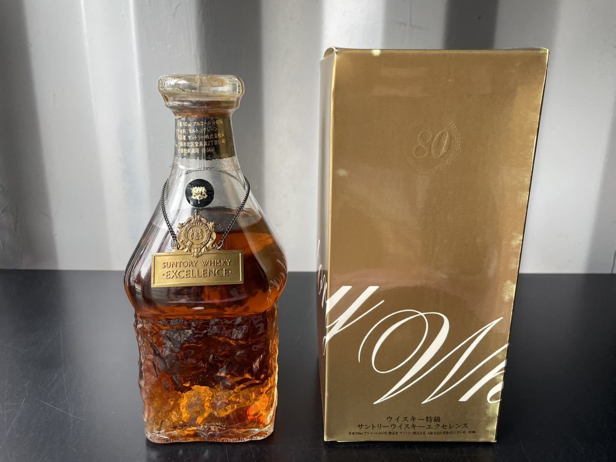 未開栓　Suntory Whisky EXCELLENCE 箱あり 未開栓☆古酒☆SUNTORY WHISKY EXCELLENCE サントリー エクセレンス