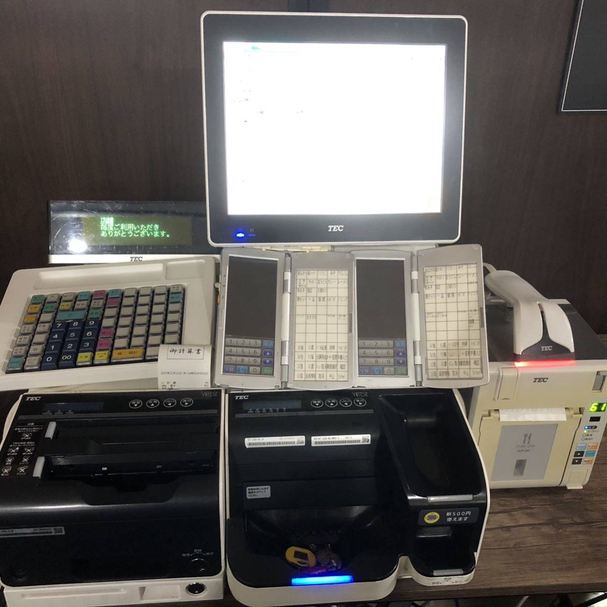 TEC 自動釣銭機 - QT-200 東芝TEC メルカリ Yahoo!オークション POS 