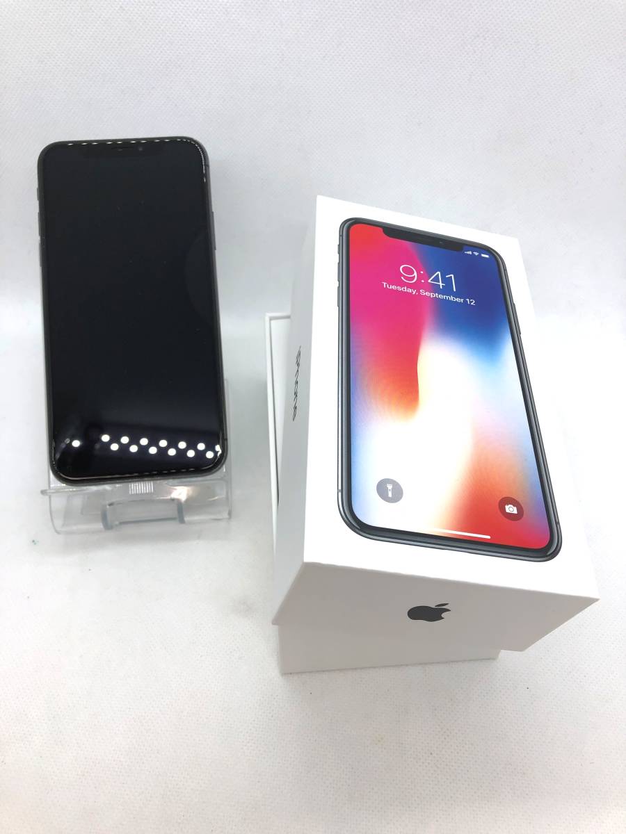 Apple iPhone X 64GB グレイ 利用制限〇 箱あり 83％ 【公式通販】