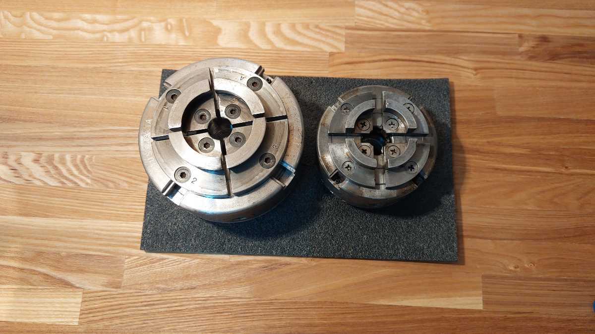 木工旋盤　VICMARC VM120 チャック　メンテナンス済み_10